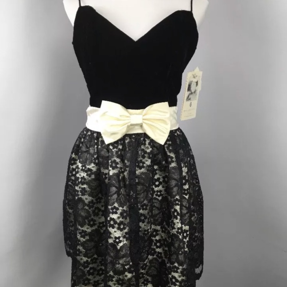 90s Jessica McClintock Lace bubble prom dress